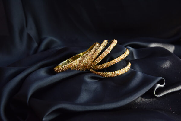 Golden Bridal Bangles (Set of 6) (KH-009)